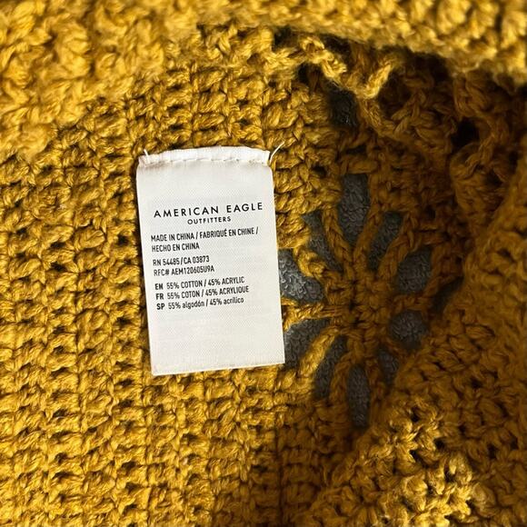 American Eagle Outfitters Mustard Crochet Tank Top - Picture 7 of 9